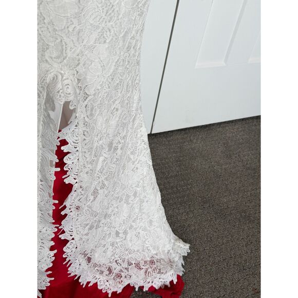 Brand Unknown White Lace Dress with Train, Wedding Party dress, Sizee 4-6? - Picture 12 of 14